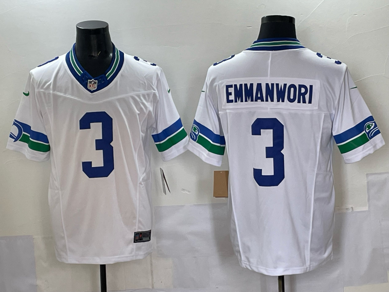 Men Seattle Seahawks 3 Emmanwori white 2025 Nike NFL jersey
